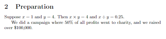 using dollar and percentage signs in latex